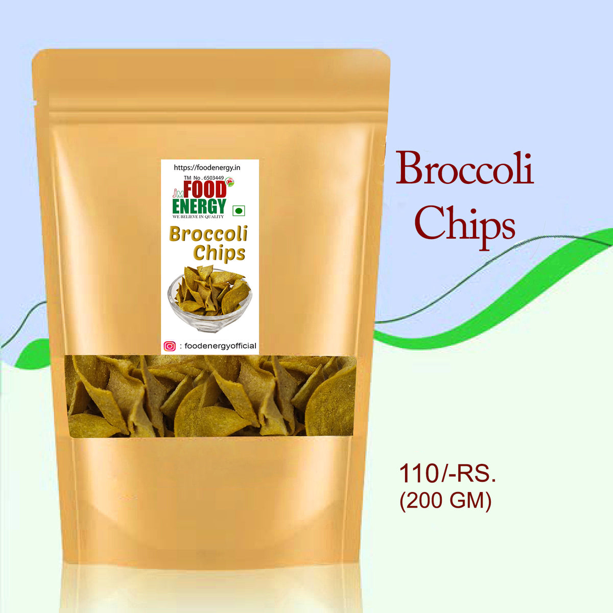 BROCOLI CHIPS 200 GM